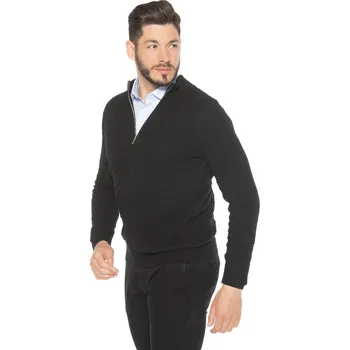 Pánský svetr Duuree.cz Kašmírový svetr Merlin Barva: Černá, Velikost: 3XL