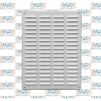 Větrací mřížka Větrací mřížka 300x400 mm bílá (pozinkovaná větrací mřížka bílá)