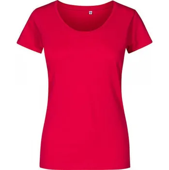 X.O by Promodoro Vypasované dámské tričko se širokým výstřihem Barva: růžová výrazná, Velikost: S XO1545