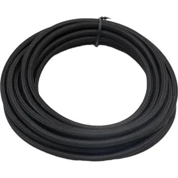 elektrický kabel Retro kabel kulatý, vodič s textilním obalem 2x0.75mm², černý