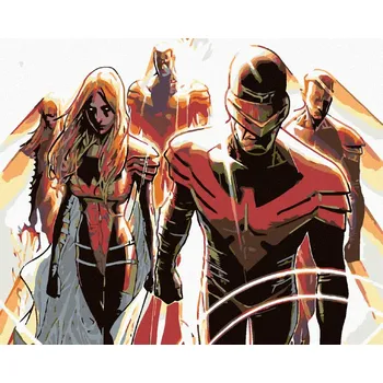 Hračka Diamondi Diamantové malování - X-MEN Rozměr: 40x50 cm, Rámování: bez rámu a bez vypnutí plátna