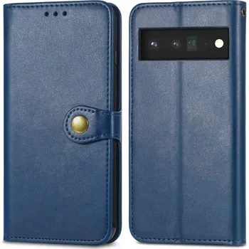 Pouzdro na tablet VSECHNONAMOBIL 36724 LEATHER BUCKLE Peněženkový obal Google Pixel 6 modrý