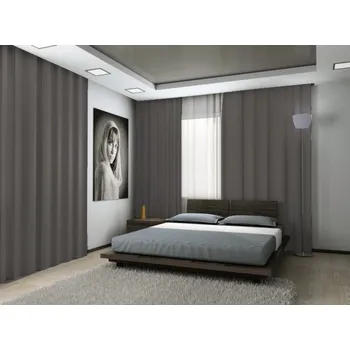 Dekorační látka Blackout šedohnědá - 280 cm bez obšití 280