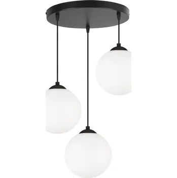 Závěsné svítidlo Florence, 3x bílé skleněné stínítko,