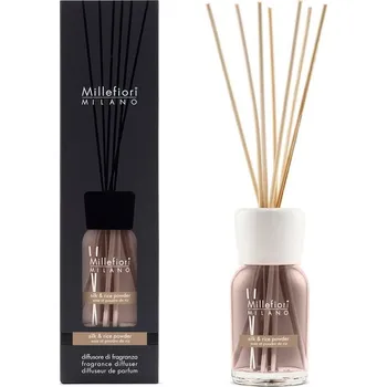 Svíčka Millefiori Milano Silk & Rice Powder difuzér 250ml