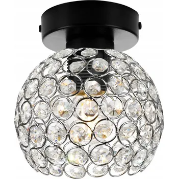 Stropní svítidlo Crystal, 1x stříbrné křišťálové stínítko, (výběr ze 2 barev konstrukce)