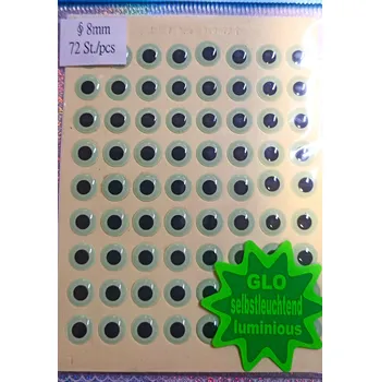 SAMOLEPÍCÍ 3D OČI FLUO 8MM-72KS