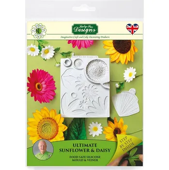 Forma na pečení KATY SUE - silikonová forma - slunečnice, sedmikráska, gerbera