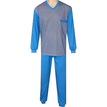 Pánské pyžamo Pánské Pyžamo Dlouhé FOLTÝN PD 327 Velikost: 4XL