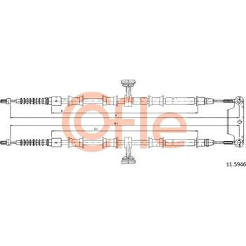 Autodíl Tažné lanko, parkovací brzda COFLE 92.11.5946