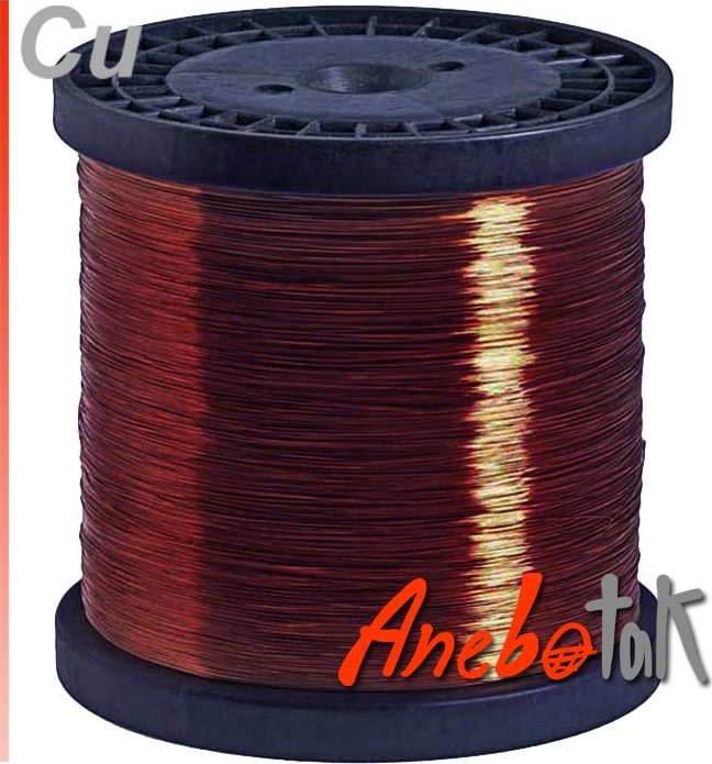Měděný drát lakovaný, 0,3 mm; cívka 100 m