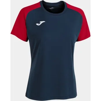 Dámské/Dívčí sportovní tričko JOMA ACADEMY IV SHORT SLEEVE T-SHIRT NAVY RED Velikost: M, Barva: NAVY-RED