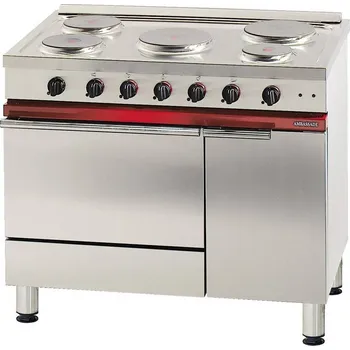 Sporák Société Industrielle de Lacanche SPORÁK ELEKTRICKÝ CE 1051 E - 5 PLOTEN, EL. TROUBA PRO GN 1/1 + GRIL