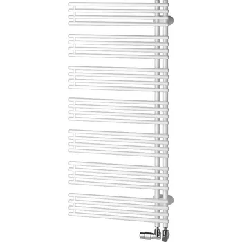 Radiátor Těleso koupelnové trubkové Kermi Diveo 940 x 450 mm, pravé, připojení středové 413 W, bílé