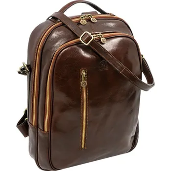 Městský batoh Glara Kožený unisex batoh Premium collection 709803