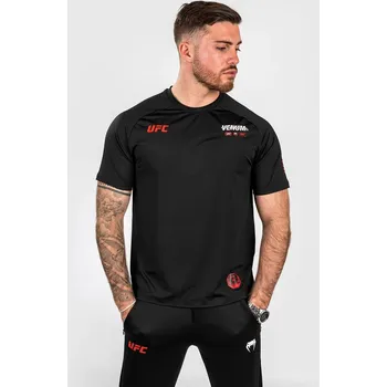 Pánské tričko Pánské funkční tričko Venum UFC Adrenaline Fight Week Dry-tech - Black černé Velikost: M