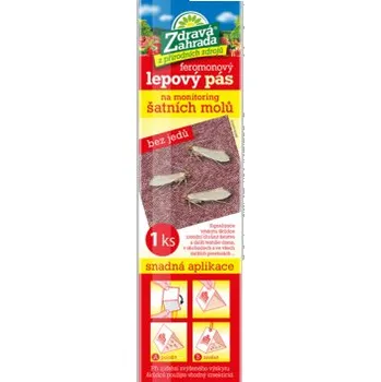 Přípravek proti hmyzu Pás lepový ZDRAVÁ ZAHRADA x šatním molům feromonový 7x27cm