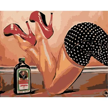 Hračka Diamondi Diamantové malování - SVŮDNÉ NOHY A JAGER Rozměr: 40x50 cm, Rámování: vypnuté plátno na rám