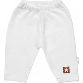 Dětská móda Pletené kalhoty Hand Made Boy, Baby Nellys, bílé, vel. 74, 74 (6-9m)