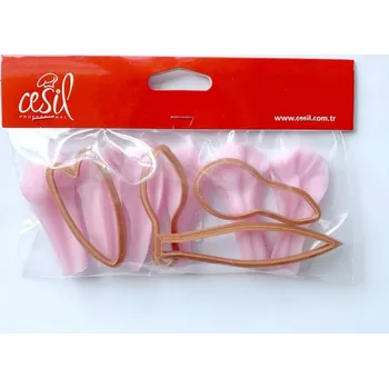 Vykrajovátko Cesil Silikonové žilkovače a vykrajovátka Iris (10 ks)