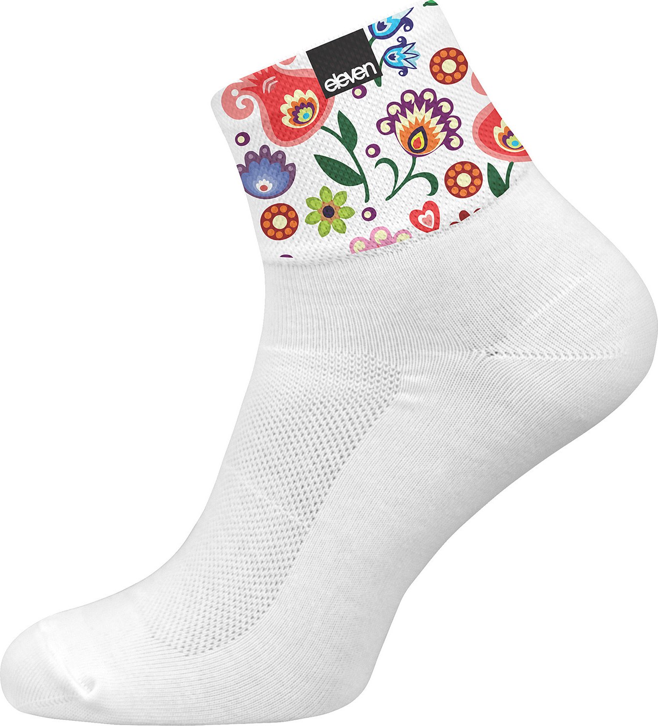 Ponožky Eleven Huba Folklor White Velikost: XL (45-47)