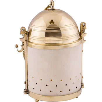 Sběratelství Deepeka Římská lucerna z mosazi a pergamenu