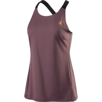 Dámské sportovní tílko KLIMATEX Spirit hnědý Velikost: S