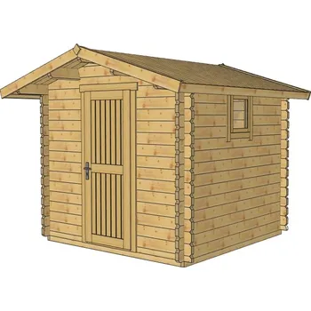 Zahradní domek Zahradní domek Mira 2,5 x 2,5 m, 4,89 m2, tl. 44mm, přírodní borovice/smrk