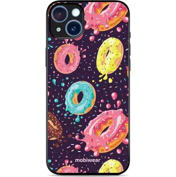 Pouzdro na mobilní telefon Lesklý kryt Mobiwear Glossy - Apple iPhone 15 Plus - G046G - Donutky (Prémiové lesklé pouzdro, obal, kryt Mobiwear Glossy na mobil Apple iPhone 15 Plus - G046G - Donutky, materiál Plast + TPU silikon - krytí po všech stranách, neošoupatelný potisk, tenké)