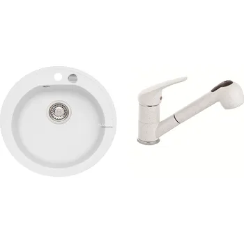 Alveus Niagara 10 BÍLÁ Set - různé typy baterií Dřez / Set: Set, Baterie: Set AM 20