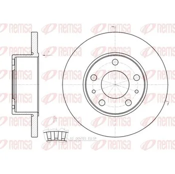 Brzdový kotouč Brzdový kotouč REMSA 61202.00