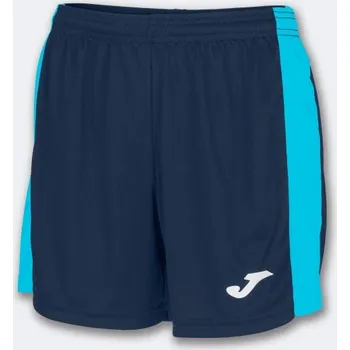 Dámské kraťasy Dámské/Dívčí sportovní šortky JOMA MAXI SHORT DARK NAVY-FLUOR TURQUOISE Velikost: XL, Barva: NAVY-TURQUOISE