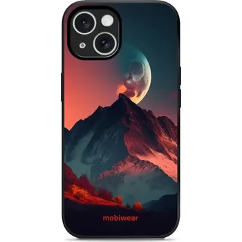 Pouzdro na mobilní telefon Lesklý kryt Mobiwear Glossy - Apple iPhone 15 - G007G Hora s měsícem (Prémiové lesklé pouzdro, obal, kryt Mobiwear Glossy na mobil Apple iPhone 15 - G007G Hora s měsícem, materiál Plast + TPU silikon - krytí po všech stranách, neošoupatelný potisk, tenké)