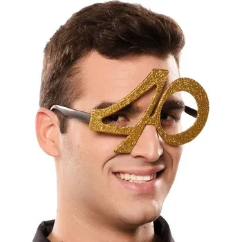 Žertovný předmět Ptákoviny CB Brýle ke 40 narozeninám Barva: zlatá