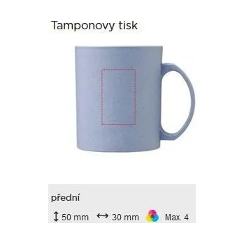 Pecos hrníček z pšeničné slámy 350ml 50ks