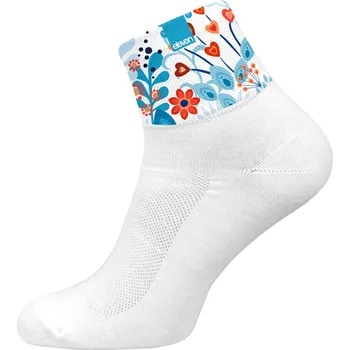 Dámské ponožky Ponožky Eleven Huba Meadow White Velikost: XL (45-47)