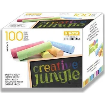 Křídy na tabuli kulaté "Creative Jungle", mix barev