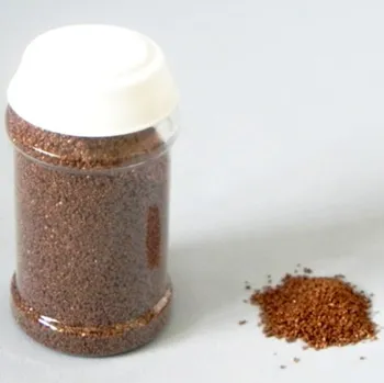 Party dekorace Dekorační písek 400 g - tmavě hnědý jemný