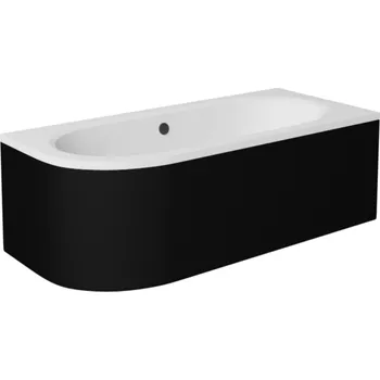 Panel k vaně Besco Krycí panel k asymetrické vaně Avita Black P 150x75 (160x75, 170x75, 180x80), černý Barva: Černá mat, Rozměry (cm): 160x75