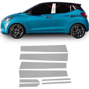 Tuning Nerez kryty okenních sloupků Hyundai i20 2020-23