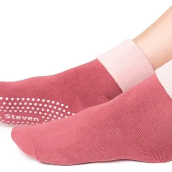 Pánské ponožky Dámské ponožky s protiskluzovou úpravou ABS 126 Růžová 38-40
