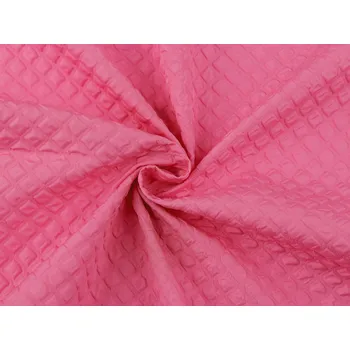 Šusťákovina zpevněná 3D kostičky, barva 6 (16) pink