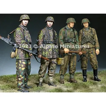 Plastikový model Alpine Miniatures 1/35 Straight Outta Caen (4 Figures) - Limited