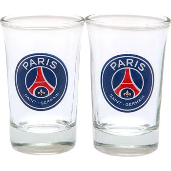 Sklenice PARIS SAINT GERMAIN FC Sklenička Paris Saint Germain FC. Sada 2ks. Barevný znak. 50 ml.