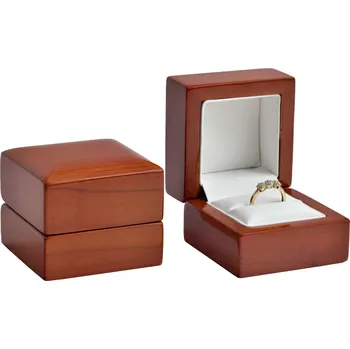 Dárková krabička JK Luxusní dřevěná krabička na prsten MA-2