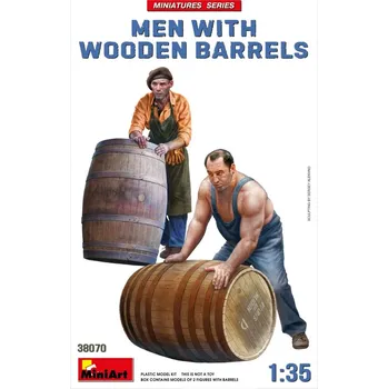 Plastikový model 1/35 Men w/ Wooden Barrels (2 fig.)