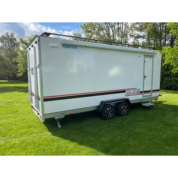 Přívěs k motorovému vozidlu TOMPLAN Přívěs skříňový TFS 550.01 2700kg Speed caravan vč. zadní rampy