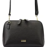 Kožená crossbody kabelka MiaMore 01-043 černá