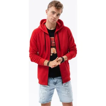 Pánská mikina Pánská mikina na zip REY červená