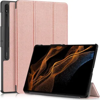 Příslušenství pro tablet Case chytré zavírací pouzdro na Samsung Galaxy Tab S9 Ultra/Tab S10 Ultra - růžovozlaté